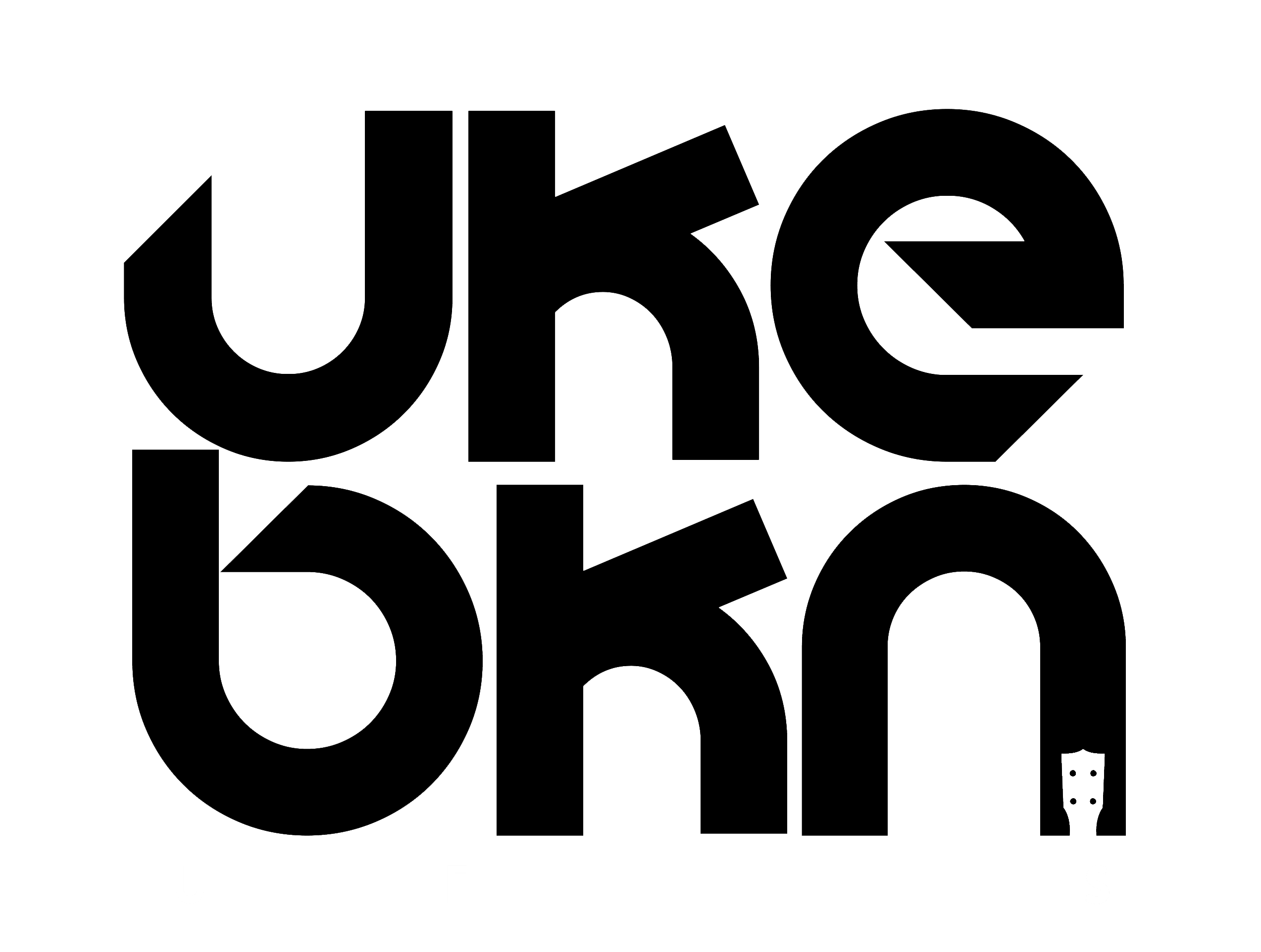 Logo de #UkeBkn... Expertos en Ukeleles!